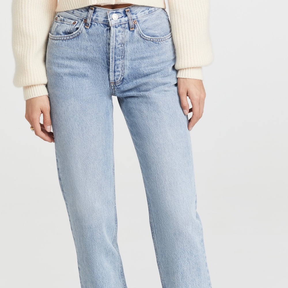 Lana Mid Rise Vintage Straight Jeans